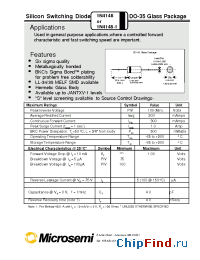 Datasheet JANTXV1N4148-1. manufacturer Microsemi